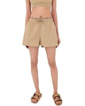 Burberry Astra Shorts - Natural