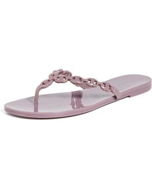 Tory Burch Gemini Link Jelly Sandals - Black
