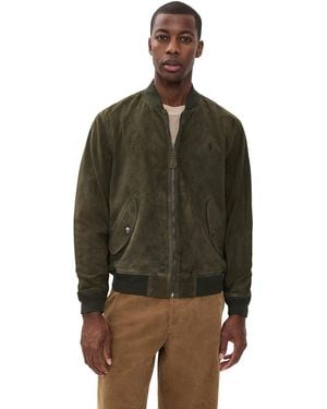 Polo Ralph Lauren Suede Flight Jacket - Multicolour
