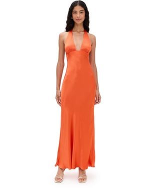Bec & Bridge Carmela Halter Dress - Orange