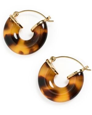 Anni Lu Big Swell Hoops - White