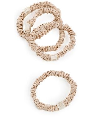 Slip Skinny Silk Scrunchies Set Of 4 - Natural
