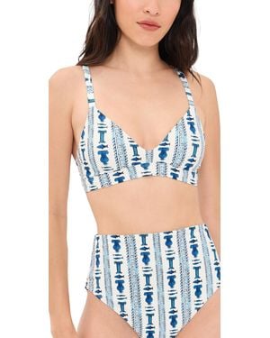 Stylest X Lia Burke Libaire Dreamlift Push-Up Bikini Top - Blue