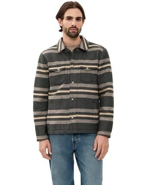 Billy Reid Heirloom Stripe Woodsman Jacket - Black