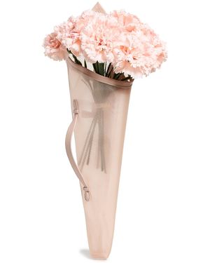 Simone Rocha Xl Stuffed Carnation Bouquet Clutch Bag - Natural