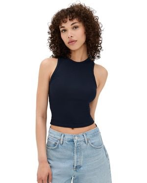 PERFECTWHITETEE Gigi Rib Tank - Blue