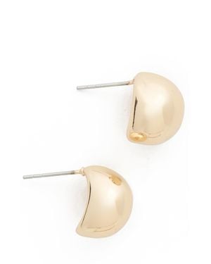 BaubleBar Manon Dome Earrings - White