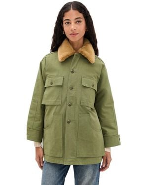 The Great The Quilted Liner Parka - Green