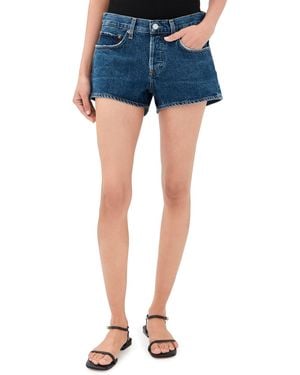 Agolde Low Rise Parker Shorts - Blue