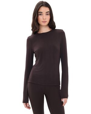 Rhone Featherweight Rib Long Sleeve Tee - Black