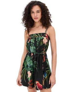 FARM Rio Sleeveless Mini Dress - Green
