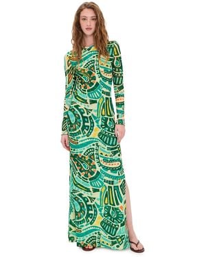 Eywasouls Malibu Scarlet Mesh Dress - Green