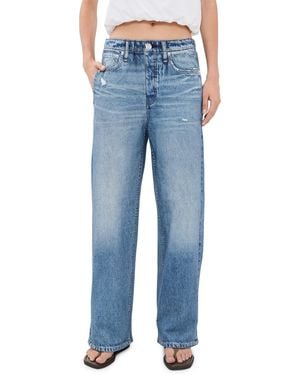 Rag & Bone Miramar Ankle Pull On Wide Leg Pants - Blue