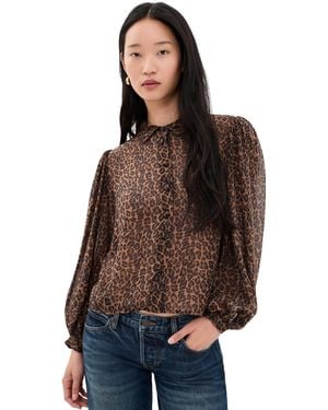 FRAME The Silk Prairie Shirt - Brown
