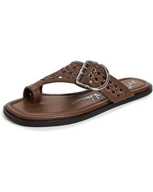 3.1 Phillip Lim Macrame Z-Strap Toe Sandals - Black