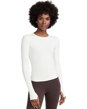 Splits59 Airweight Lite Long Sleeve Waist Length Tee - White
