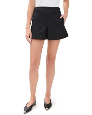 Theory Cotton Blend Shorts - Black