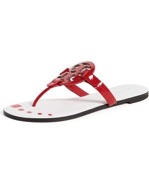Tory Burch Miller Nail Polish Sandals - Red