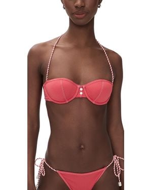 Solid & Striped The Harlow Bikini Top - Red