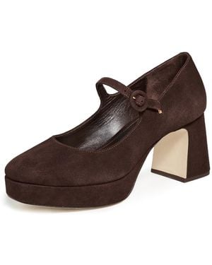 Larroude Blair Platform Pumps - Brown