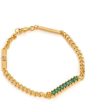 Gwen Beloti Destined Emerald Accent Bracelet - Metallic