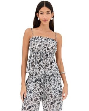 Ulla Johnson Cari Empire Waist Top Coverup - White