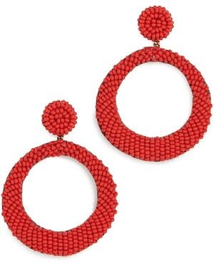 Deepa Gurnani Deepa By Roberta Earrings - Red