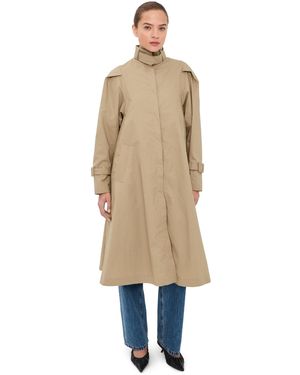 BITE STUDIOS Chet Light Cotton Trench Coat - Blue