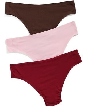 Spanx Fit-To-You Thong 3 Pack Box - Red