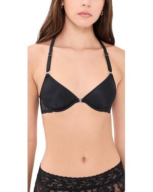 Fleur du Mal Bianca Lace Spacer Racerback Bra - Black