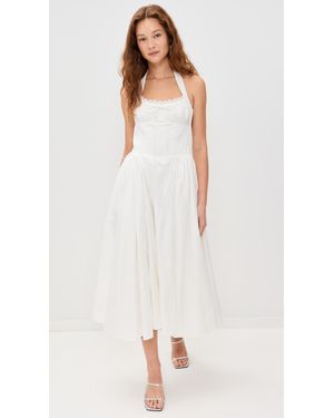 a line dress for women casual Zeagoo Midi A Line Dress Short Sleeve Casual Flowy T main image 0