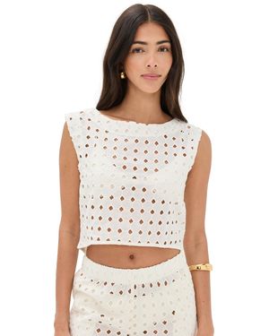 Le Bos Eyelet Odette Top - Black
