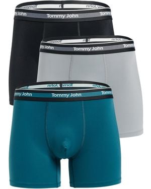 Tommy John Comfort Micro 4 Boxer Briefs 3 Pack - Blue
