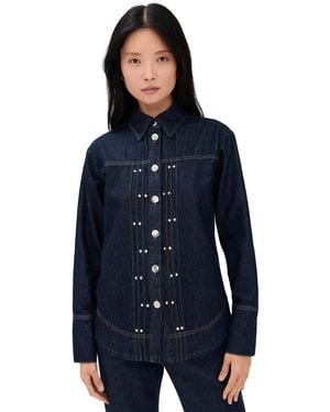ALIGNE Fog Denim Shirt - Blue