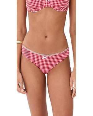 Solid & Striped X Summer I Turned Pretty The Daphne Bikini Bottoms - Pink