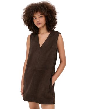 Simon Miller Fountain Suede Mini Dress - Brown