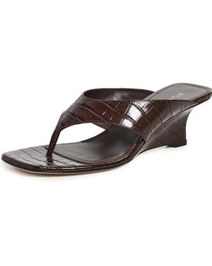 Stuart Weitzman Vinnie Wedge Sandals 50Mmm - Black