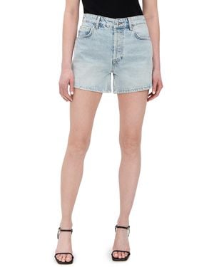 Anine Bing Dalton Shorts - Blue