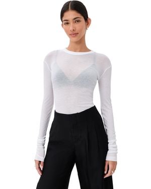 BITE STUDIOS Long Sleeve Jersey Tee - White