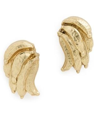 ALÉMAIS Jem Banana Studs - Metallic