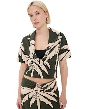 Johanna Ortiz Palms Misty Hem Tee - Black