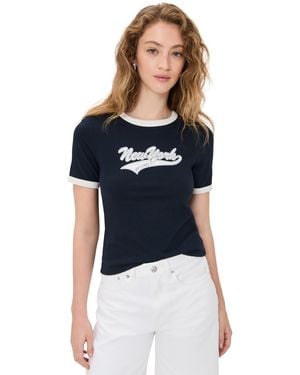 Rag & Bone Ny Mica Ringer Tee - Blue