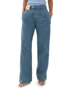 JW Anderson Twisted Workwear Pants - Blue