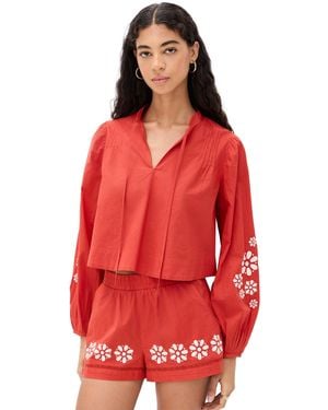 Ciao Lucia Salm Top - Red