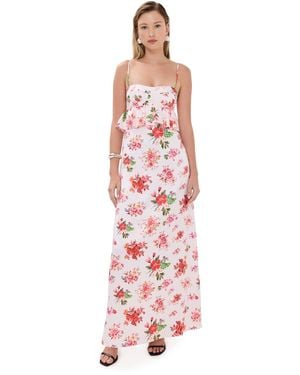 Kika Vargas Scarlet Dress Silk - Red