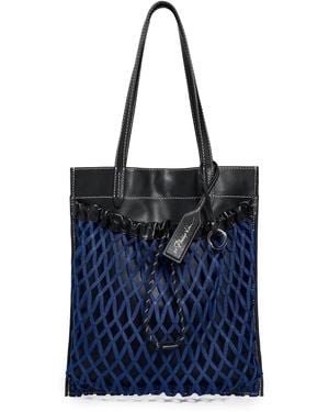 3.1 Phillip Lim Slim Net Tote - Blue