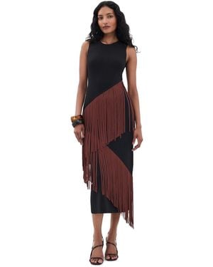 Simon Miller Spiral Knit Dress - Red