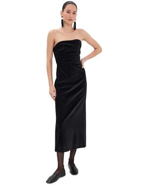 TOVE Sabella Velvet Dress - Black