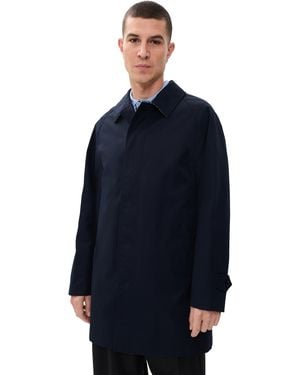 Burberry Camden Short Rain Coat - Blue