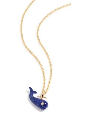 Ariel Gordon Migrating Whale Charm Necklace - White
